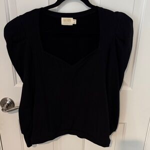 Nation LTD Elegant Black Blouse
